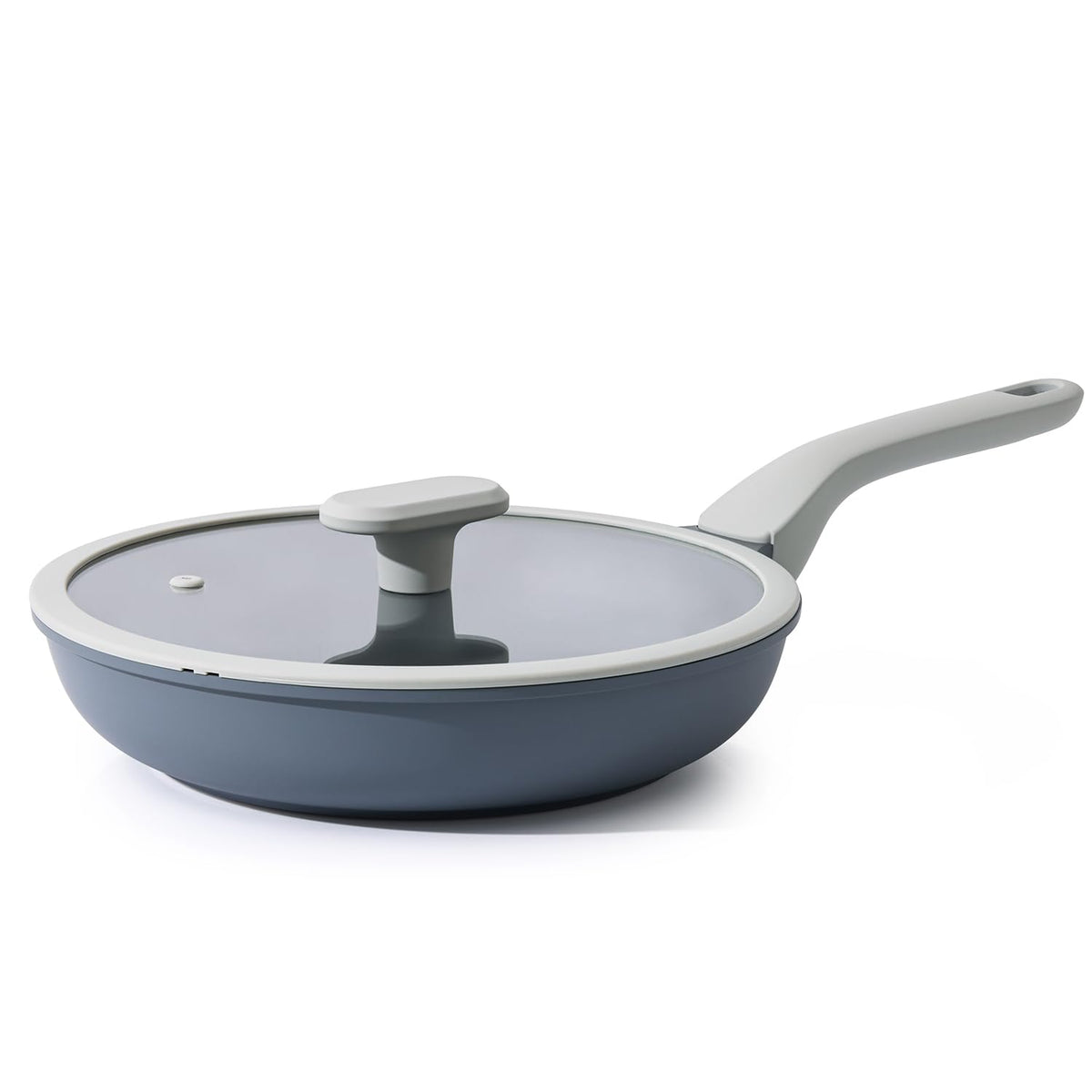 Pricusis Nonstick Ceramic Frying Pan With Lid, Non Toxic Nonstick Pan Skillet, Healthy Egg Pan Nonstick Omelet Pan Chef'S Pan, P