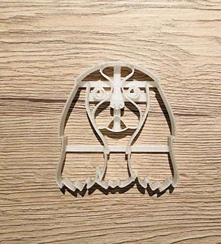 Cavalier King Charles Spaniel Cookie Cutter And Dog Treat Cutter - Dog Face - Cookie Press Of Cavalier Face In Cookie Dough