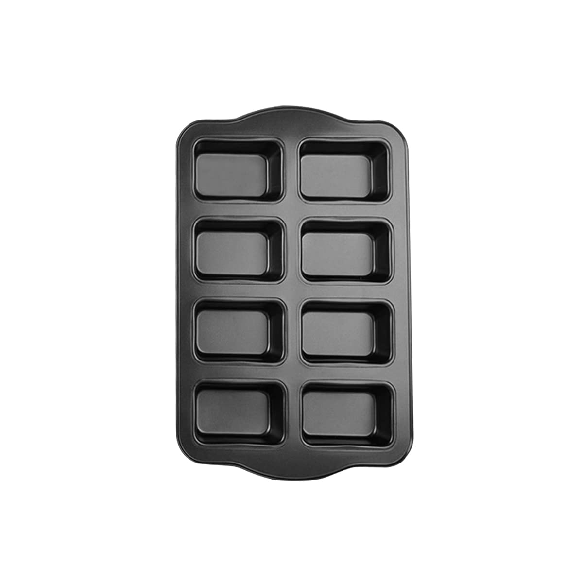 Gurlideo 8 Mini Square Cake Pan,Brownie Cake Pan,Non Stick Carbon Steel Baking Pan For Oven Baking,Grey