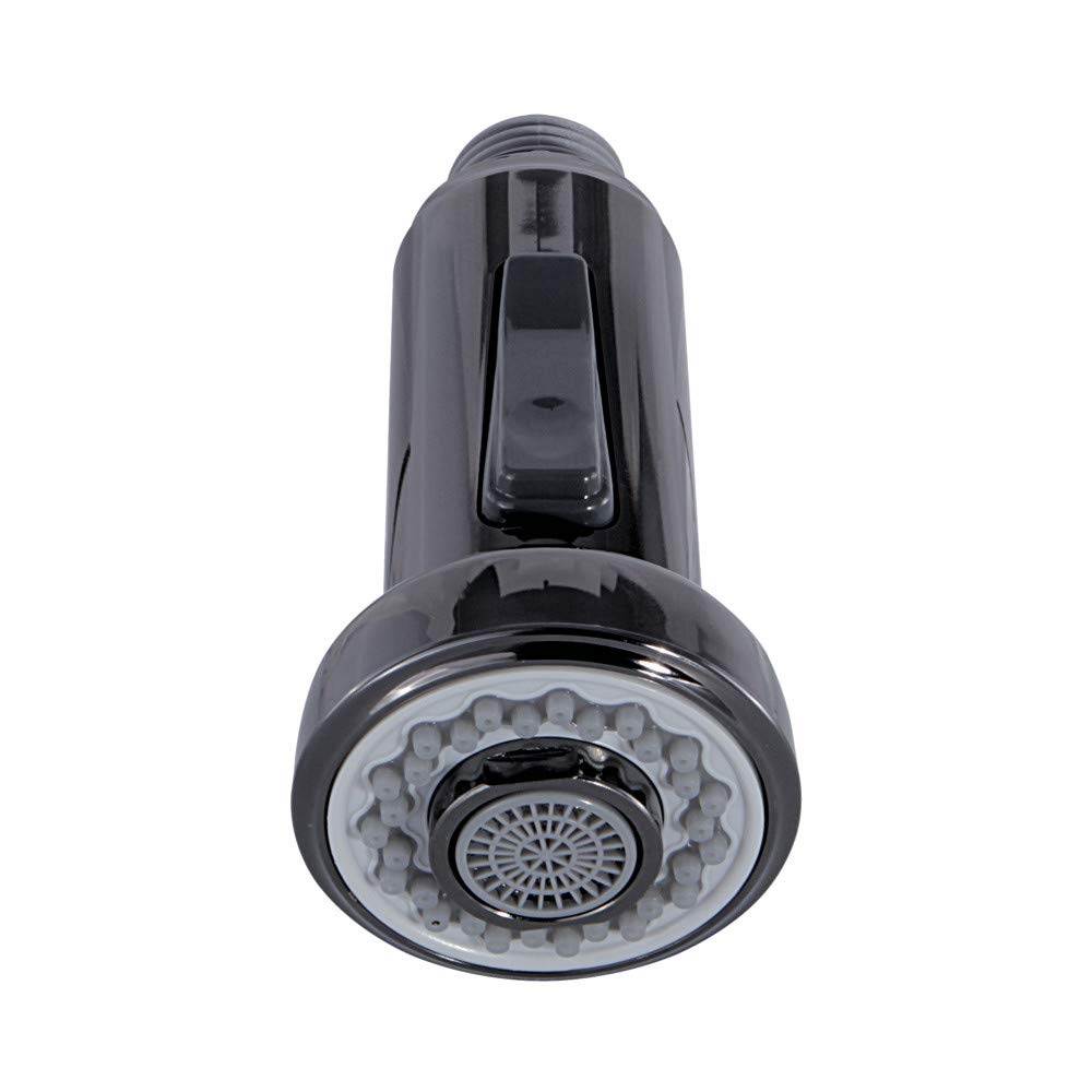 Kingston Brass KDH8410 2-Function Pull-Down Kitchen Faucet Sprayer  Black Stainless Steel
