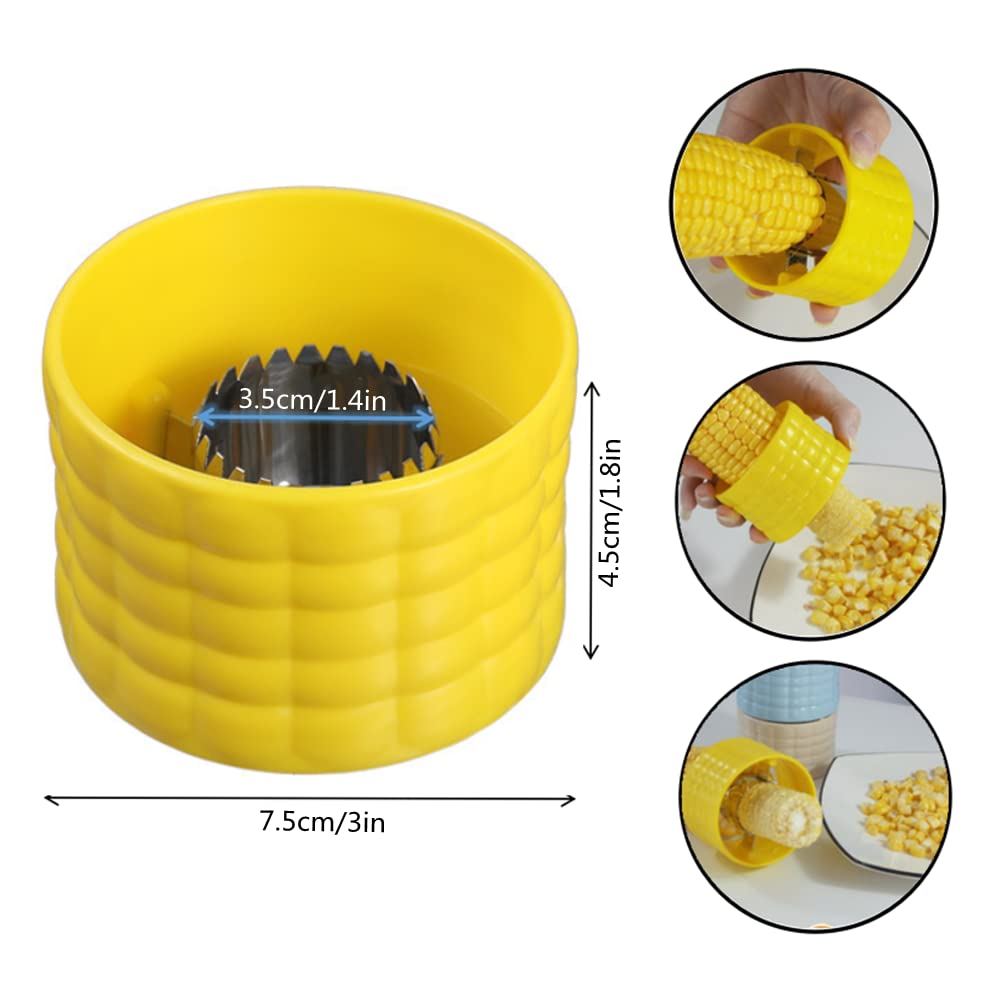 11Pcs Corn Peeler Premium Stainless Steel Corn Cob Stripper Tool Corn Holders,Interlocking Design Corn Skewers Forks For Home Ki