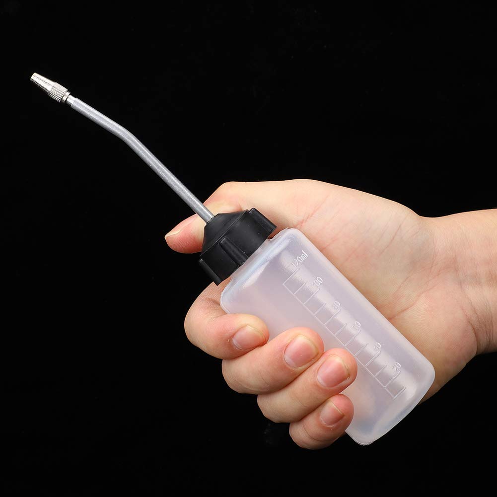 Heepdd 5Pcs Sewing Machine Oil Dispenser 120Ml Lengthened Nut Tip Oil Bottle