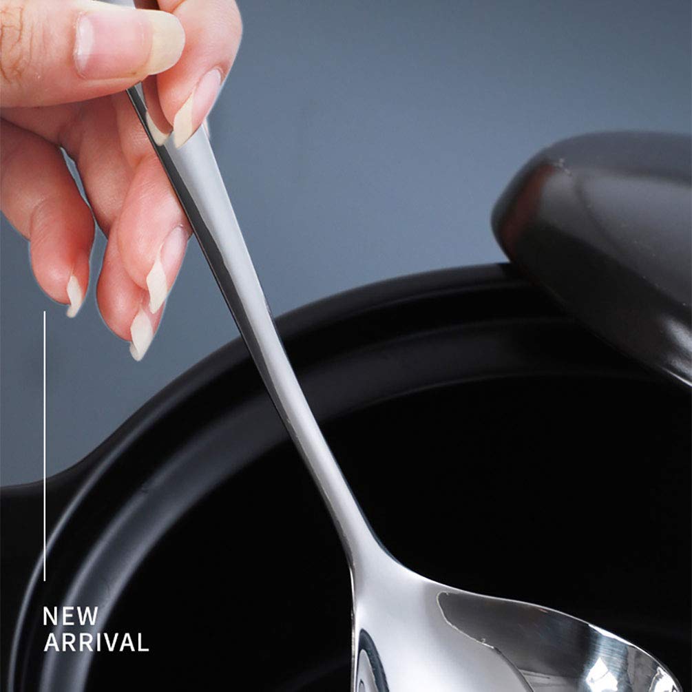 Goeielewe 2Pcs Slotted Spoon And Soup Ladle Set, Stainless Steel Soup Ladle Colander Set 7.8 Inches Cooking Skimmer Cookware Ute