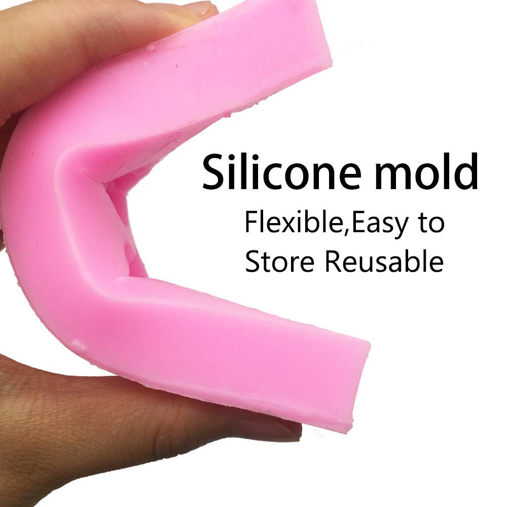 Baola Chocolate Candy Molds, Halloween Skulls Silicone, Fondant Mold For Cake Decoration Wedding Party Supplies Set Of 3