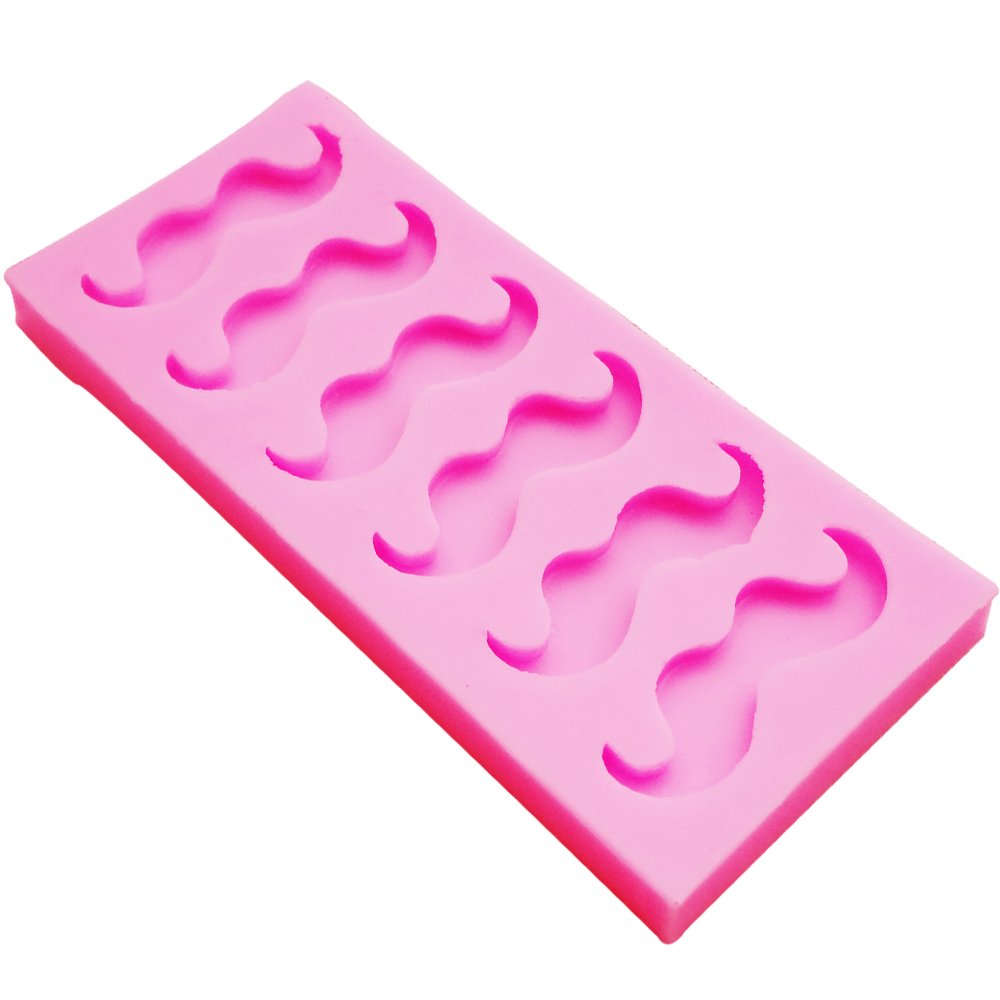 Moldfun Funny Mustache Beard Silicone Mold For Fondant Chocolate Candy Gum Paste Cake Decorating Jello Sugar Ice Cube