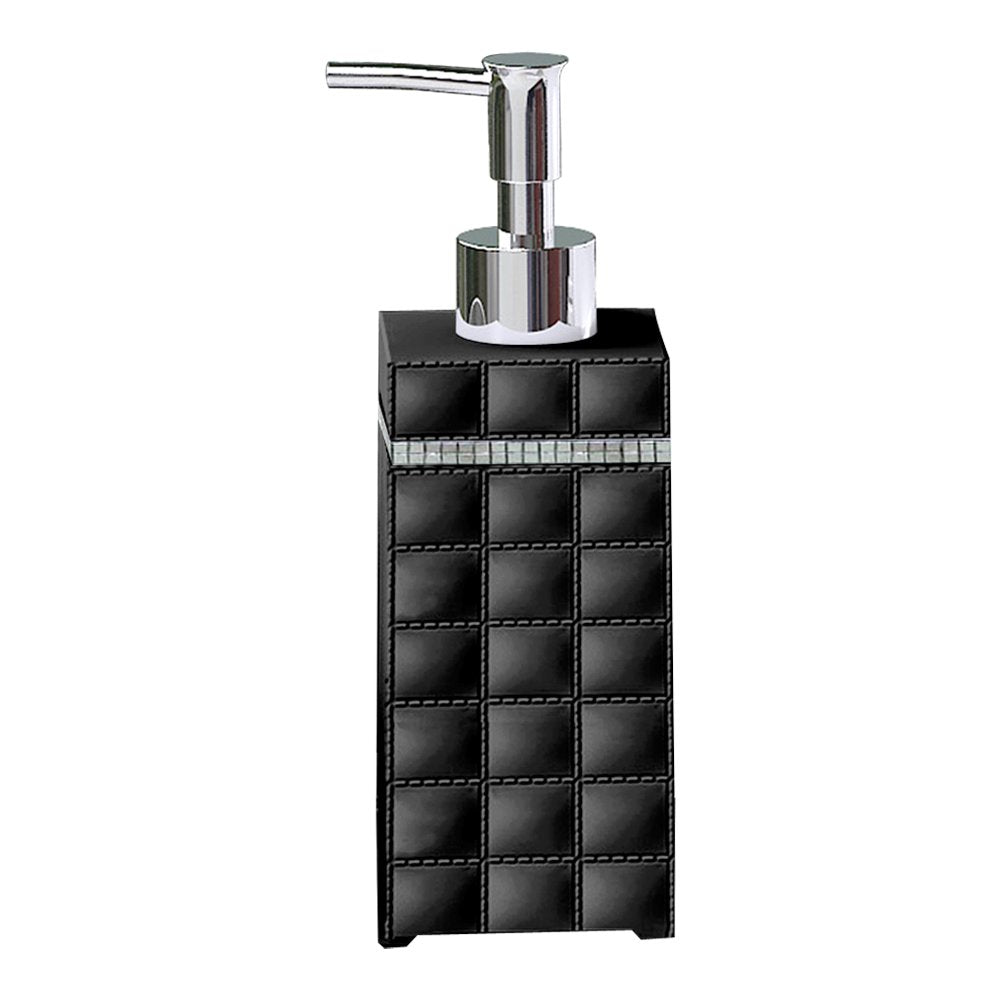 Nu Steel Gb6H Giraffe Black Refillable Dispenser Pump Bottle For Bathroom Vanity Countertop,Kitchen Sink-Holds Essential Oils,Lo