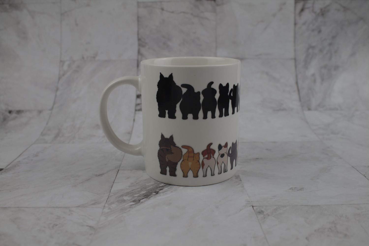 Sunkiss Unlimited Ceramic Coffee Mug - Color Changing, Cheeky Cats Design