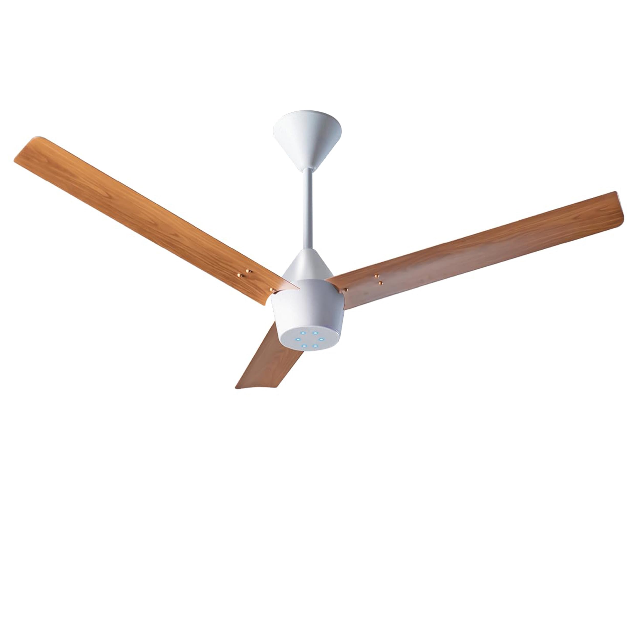 Luker Jvluker Usa Radial 1200Mm Bldc Ceiling Fan With Remote, Bee 5 Star Rated Energy, High Speed & Air Delivery, WhiteTeakwood