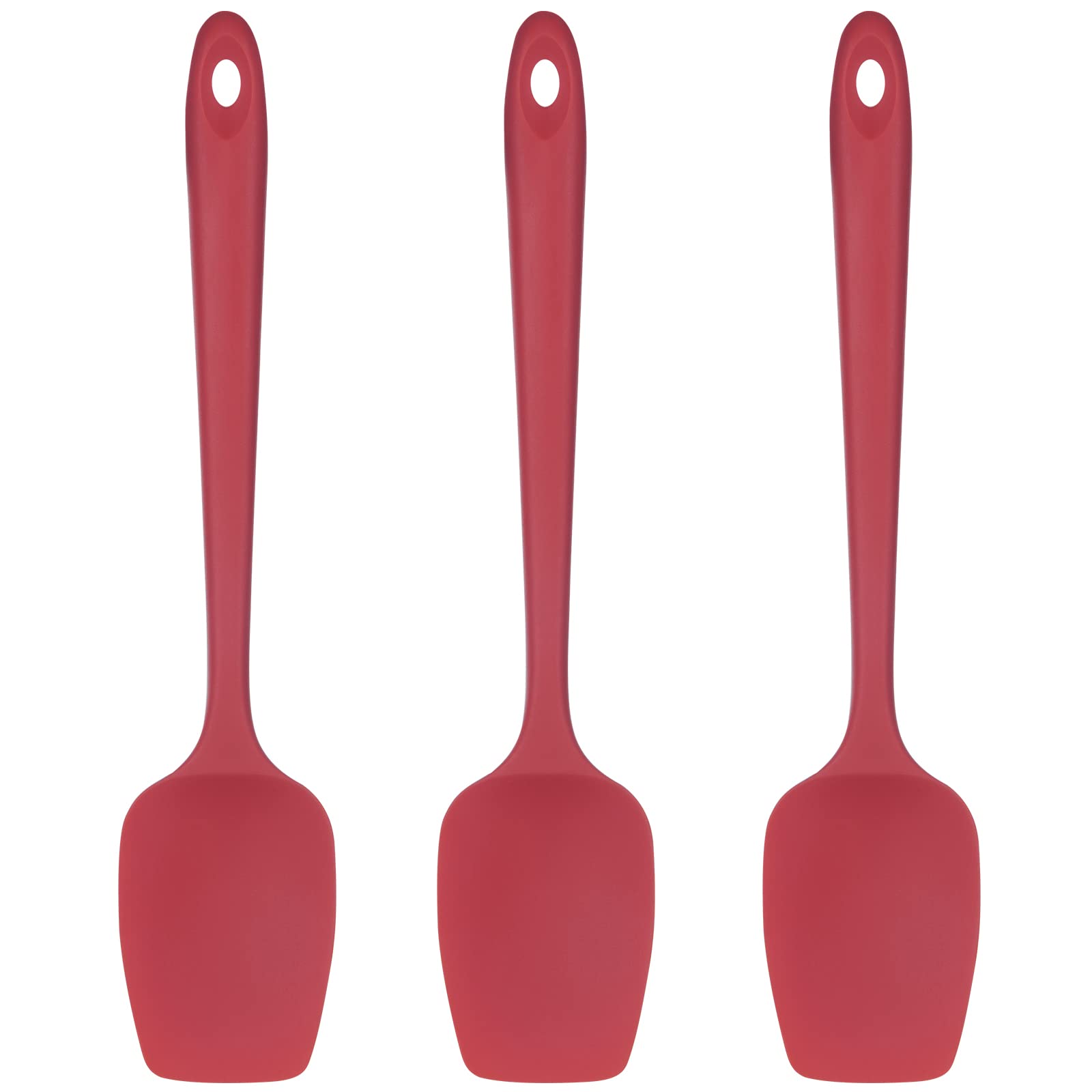 U-Taste Silicone Spoon Spatula Set, 600Af High Heat Resistant Bpa-Free Flexible Rubber Scraper, One-Piece Cooking Mixing Baking
