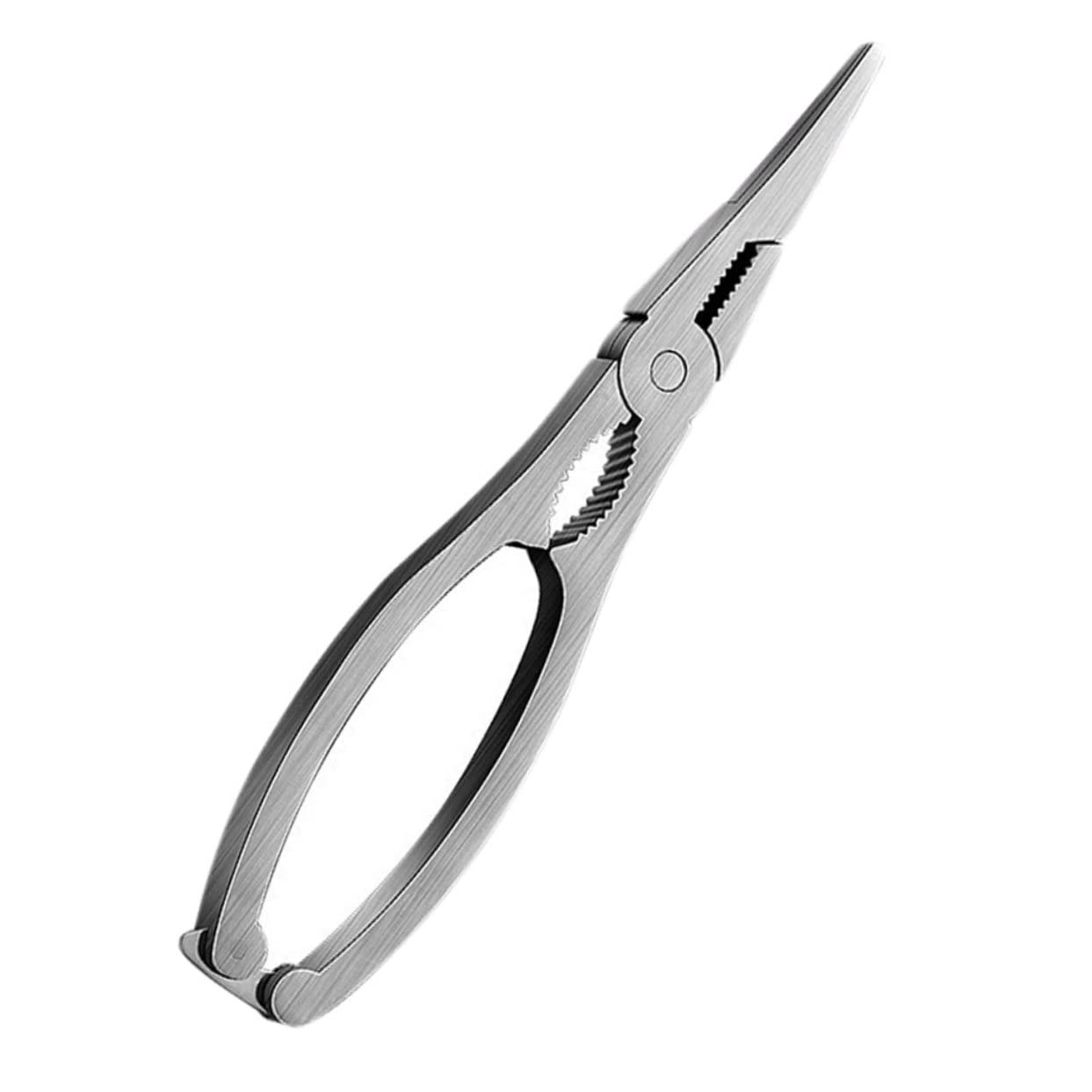 Mikinona Stainless Steel Crab Crackers - Ergonomic Seafood Claw Tool for Effortless Crab Opening Compact 7.48 Inch Kitchen Essen