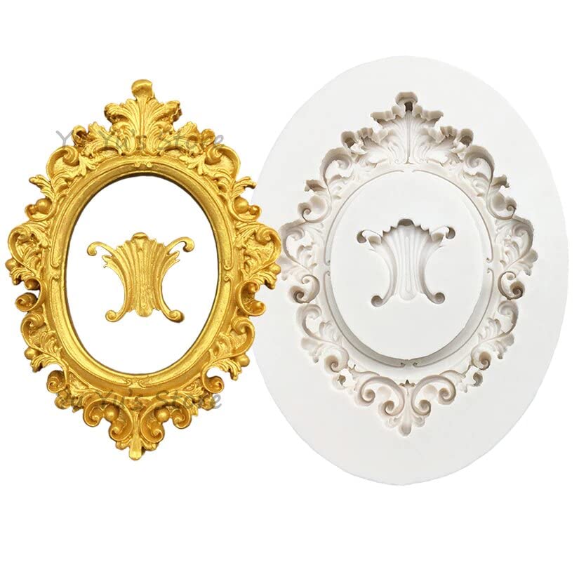 AUC Photo Frame Silicone Cake Baking Mold Sugarcraft Chocolate Cupcake Resin Tools Fondant Decorating Tools