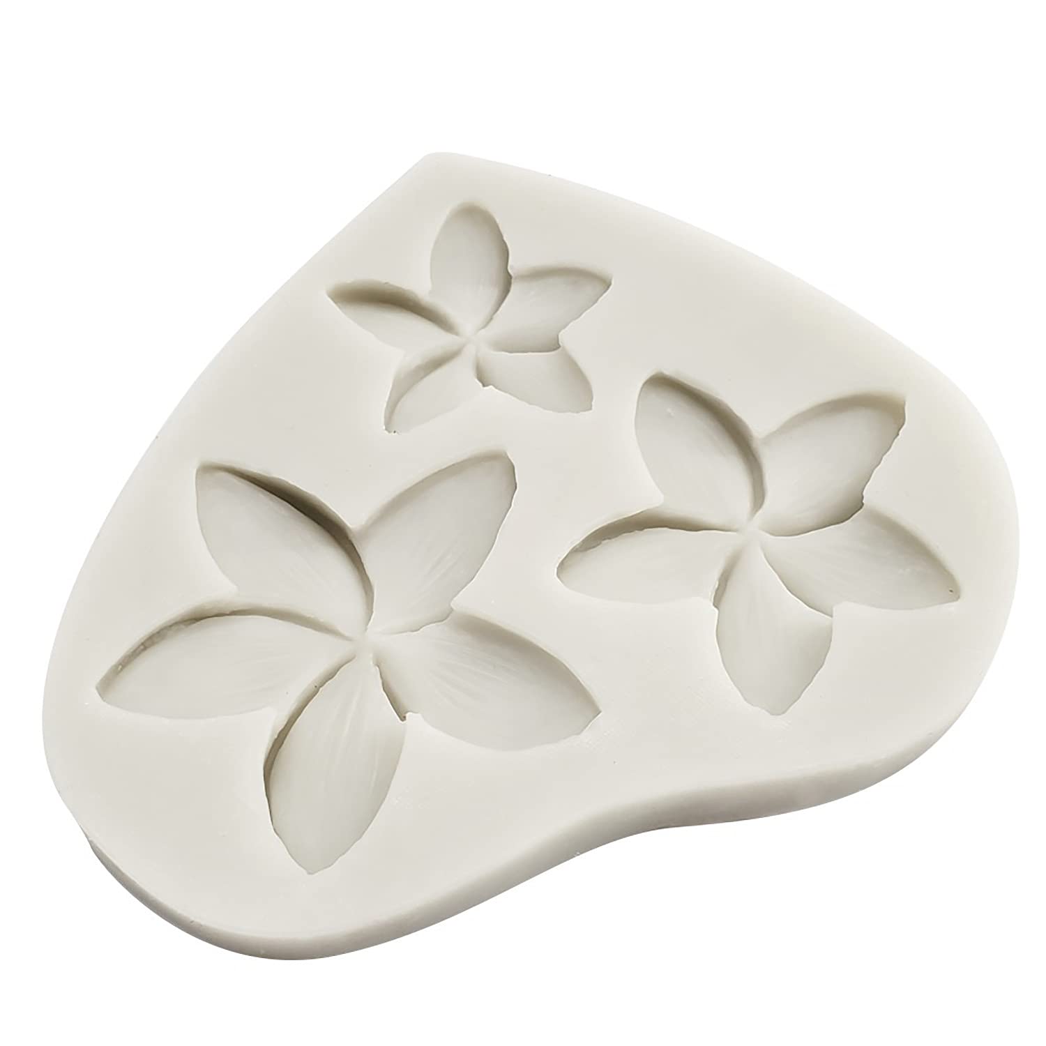 Frangipani Hibiscus Plumeria Flower Silicone Mold For Diy Fondant Candy Making Chocolate Molds Lollipop Desserts Ice Cube Gum Cl