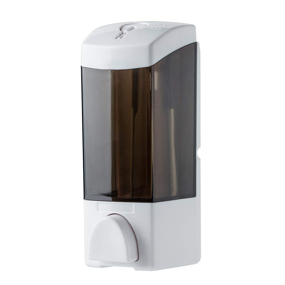 Adhesive Soap Dispenser 300Ml, Drill Free With Adhesive Or Wall Mount With Screws Hand Dispenser Shampoo Shower Gel Lotion Conta