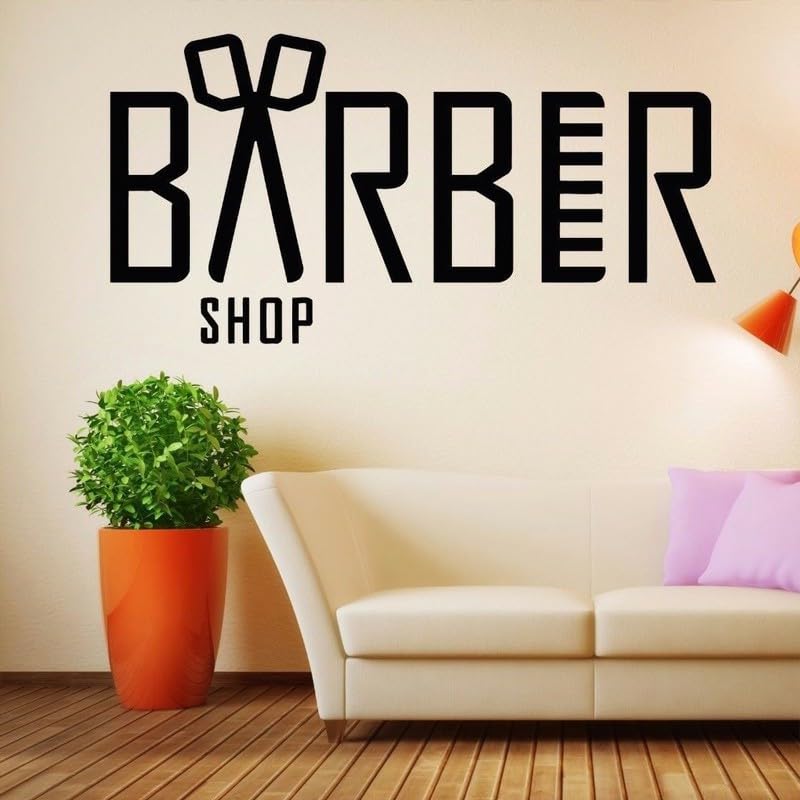Gadgets Wrap Wall Decal Vinyl Sticker Barber Shop Sign Letters For Office Home Wall Decoration