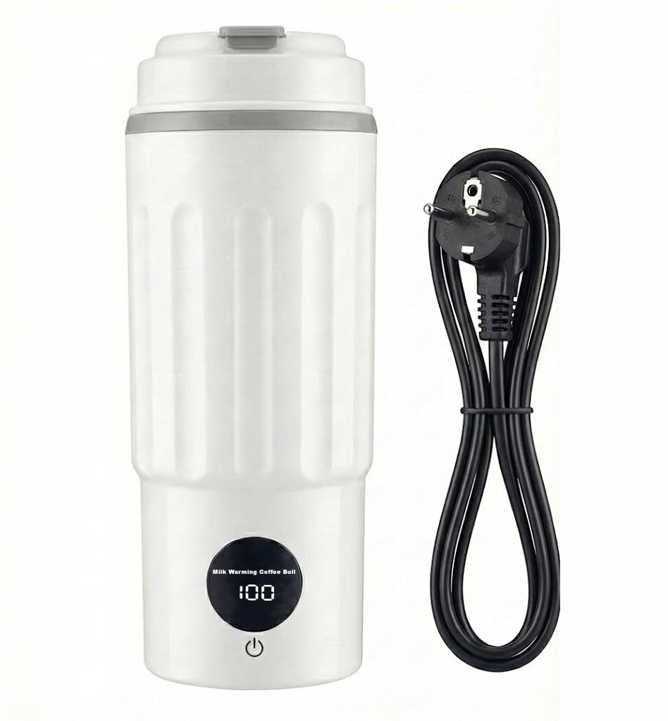 Novusol Travel Electric Mini Portable Kettle, Fast Hot Water Boiler With 4 Temperature Settings With Auto Shut-Off And Boil Dry 