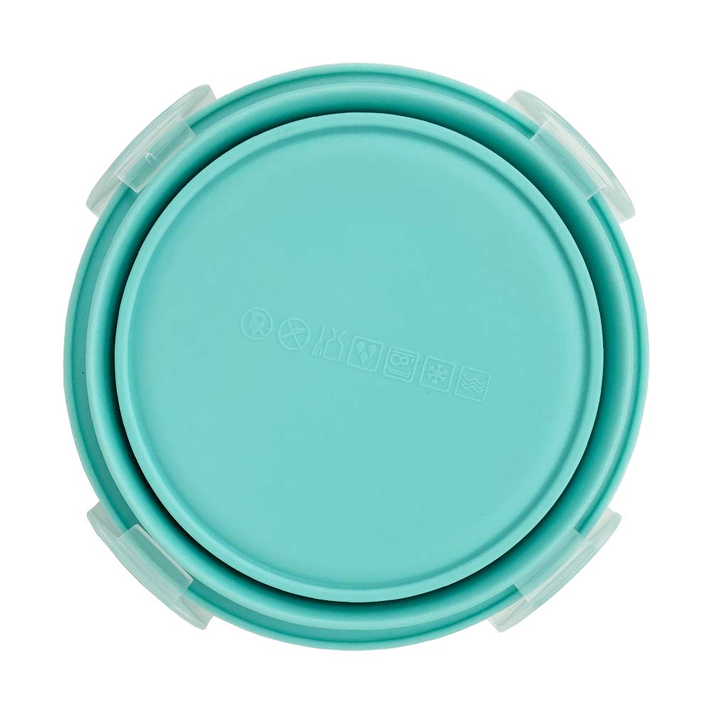Cartints Small Collapsible Bowl Silicone Food Storage Containers Collapsible Camping Bowl For Travel Camping Hiking With Airtigh