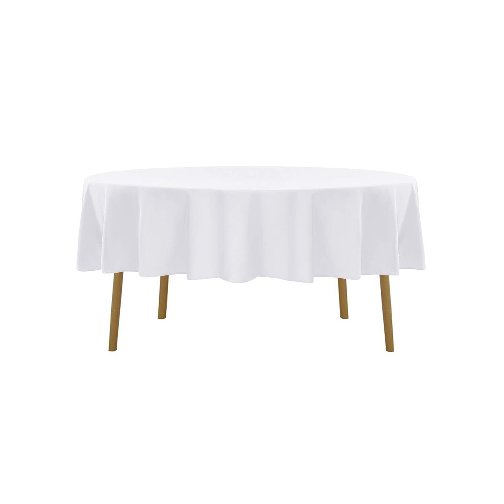70 Inch Round Tablecloth Washable Polyester Table Cloth Decorative Table Cover For Wedding Party Dining Banquet(6 Pack 70 Inch,W