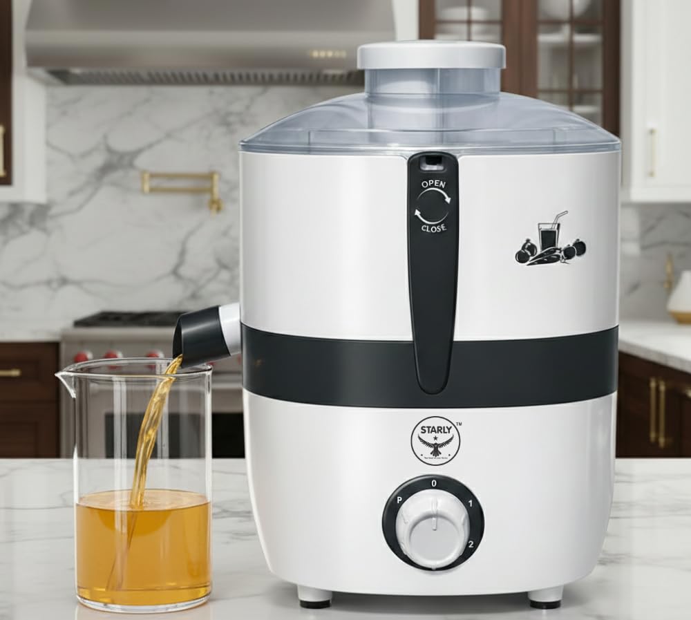 Starly Promax 500 Watts Juicer For Home | Shockproof Body With Overload Protection | Juicer Mixer Grinder For Fresh Fruit & Vege