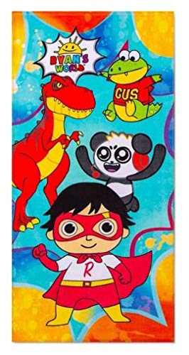 Beach Towel Ryan'S World ~ Cotton 28'' X 58''