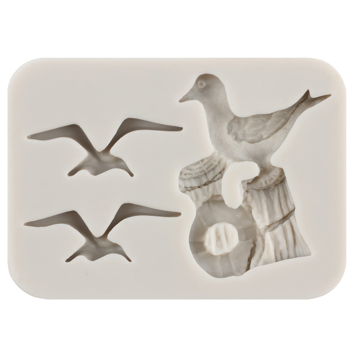 Sijiangmold Sailing Ship Fondant Molds Compass Anchor Rudder Lighthouse Silicone Molds For Cake Decorating Chocolate Candy Cupca