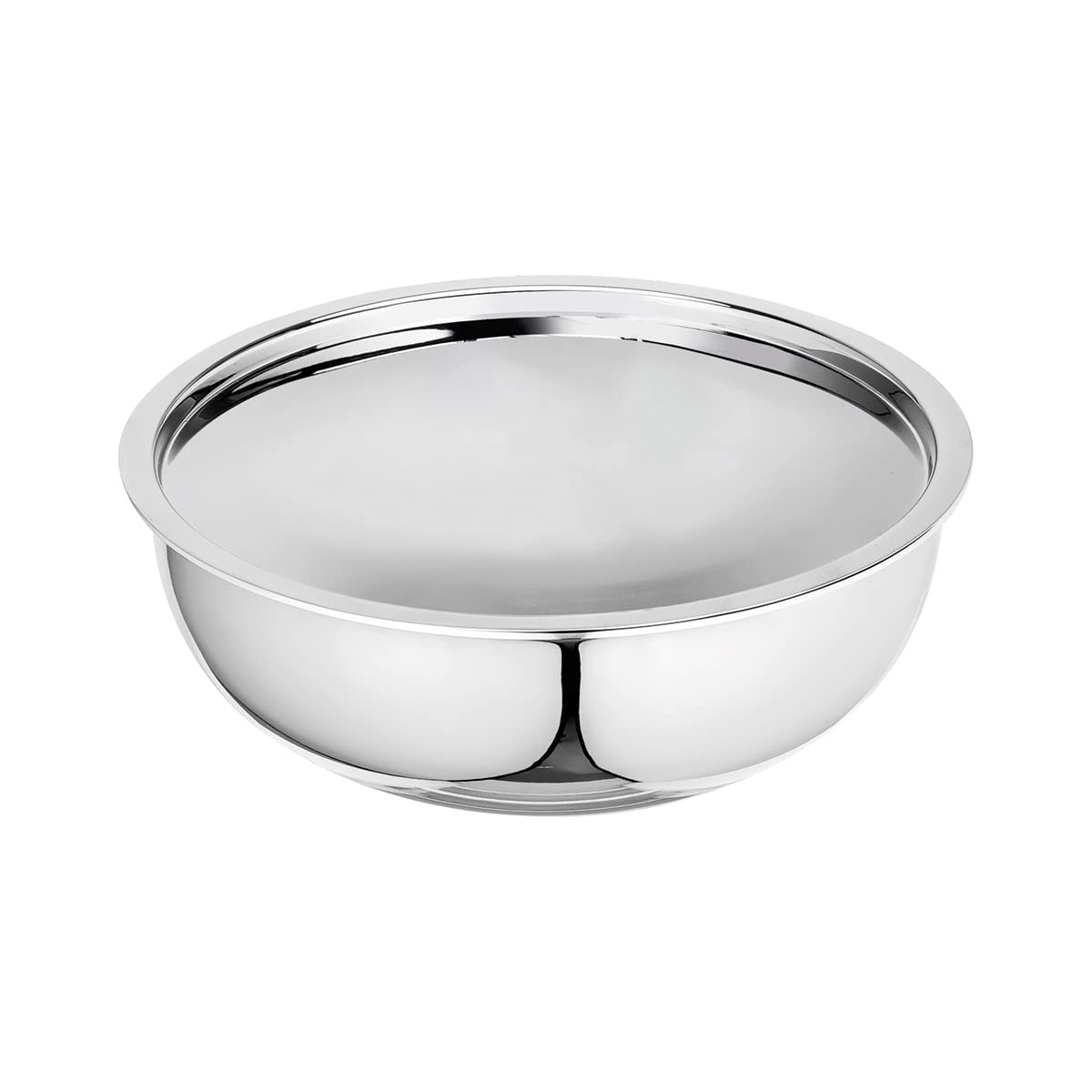 Signoraware Artista Triply Shallow Tasla Stainless Steel Induction Compatible Triply With Steel Lid (Induction And Gas Compatibl