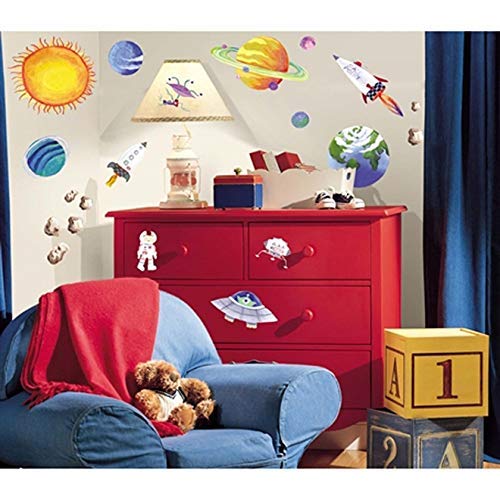Roommates Rmk1316Scs Outer Space Peel And Stick Wall Decals