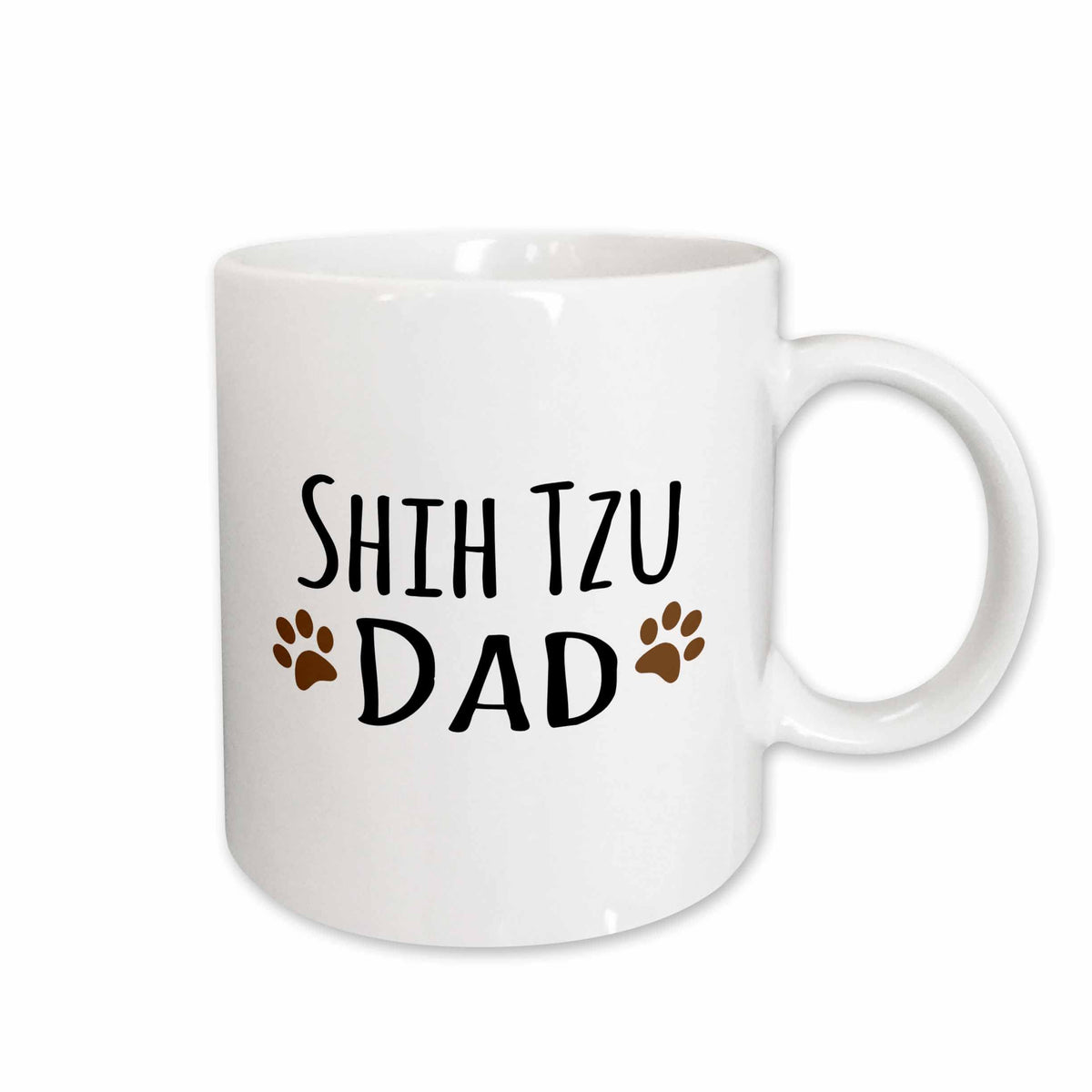 3dRose Shih Tzu Dog Dad Mug, 15 oz, Ceramic