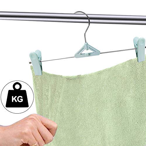 Pant Hangers with Clips  50 Pants Hangers Stackable Clothes Hangers with Clips Non-Slip Pant Clip Hangers Skirt Hangers with Clips Space Saving