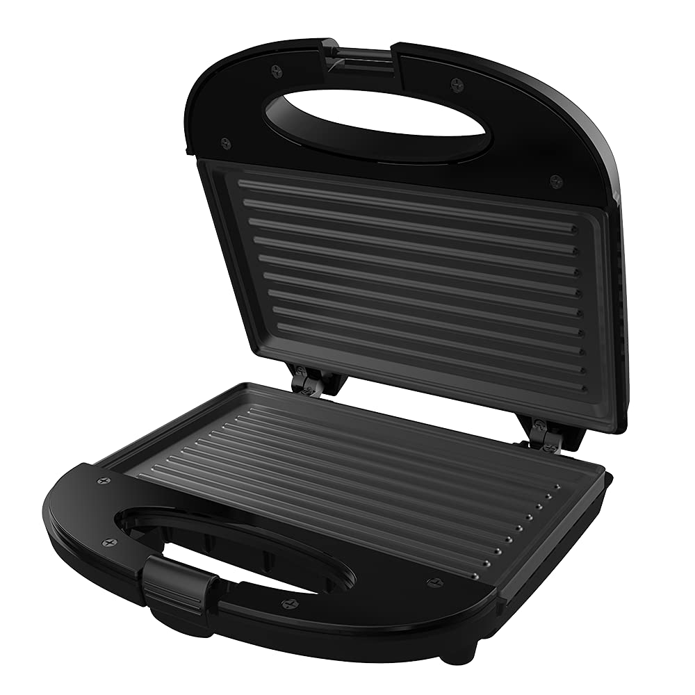 Crompton Instaserve Grill 800 Watts Sandwich Maker With Powerful Heating Element (Black)