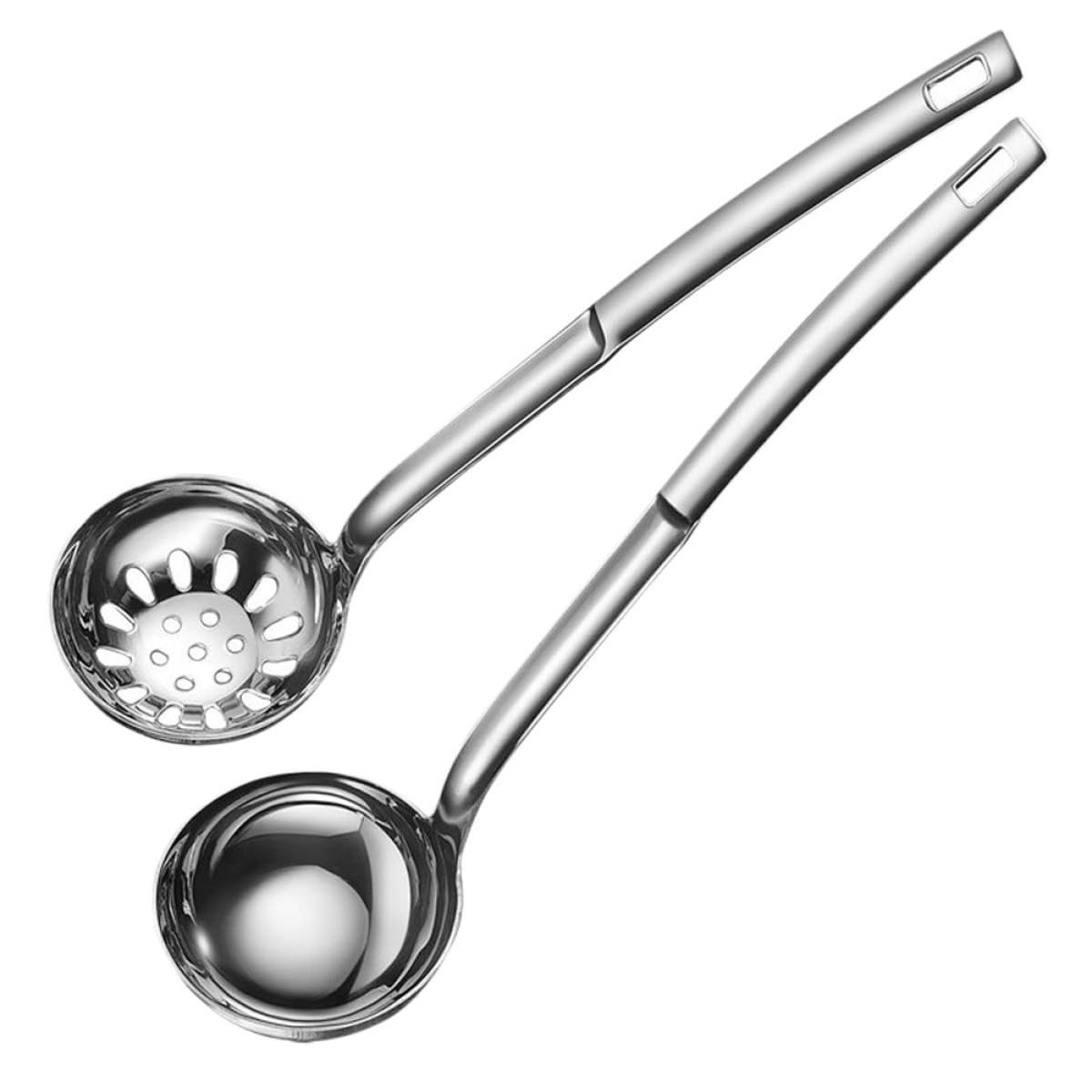 Stainless Steel Ladle Spoon 2 Pcs Long Handle for Hot Pot Soup