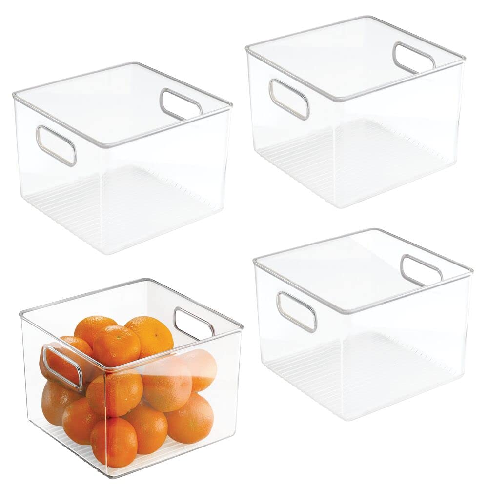 Idesign Plastic Fridge And Pantry Storage Bins, Organizer Container For Kitchen, Bathroom, Office, Craft Room, Bpa-Free, 8 X 8