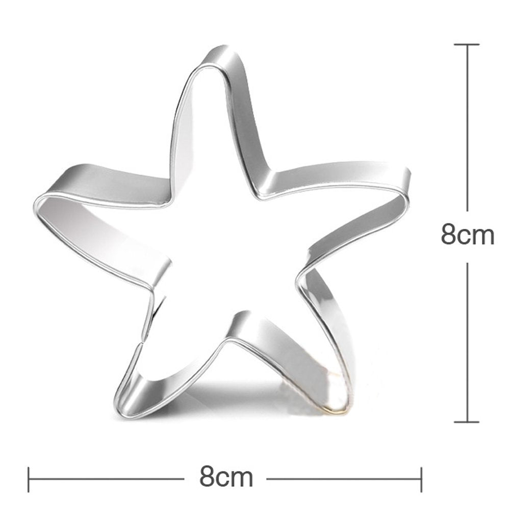 Wotoy Ocean Theme 3 Pieces Set Biscuit Cookie Cutter - Stianless Steel