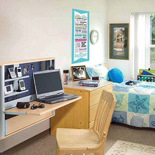 Today is a GOOD DAY to Have a Great DayMotivational Quote Poster for Office Staff College Athletes Teams School Classrooms and Home 14x40 in Inspirational Paper Poster Blue & White Made in the USA