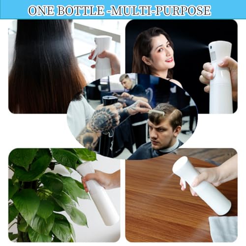 Misto Continuous Spray Bottle With Ultra Fine Mist - 10.1Oz/300Ml For Hair, Home Cleaning, Salons, Plants, Aromatherapy, And Mor