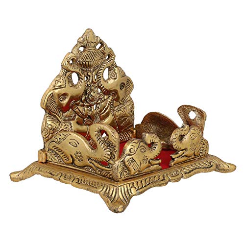 Prince Home Decor & Gifts Handcrafted Krishna Ladoo Gopal/Laddu Bal Gopal White Metal Sihasan, Religious Puja Gifts And, Showpie