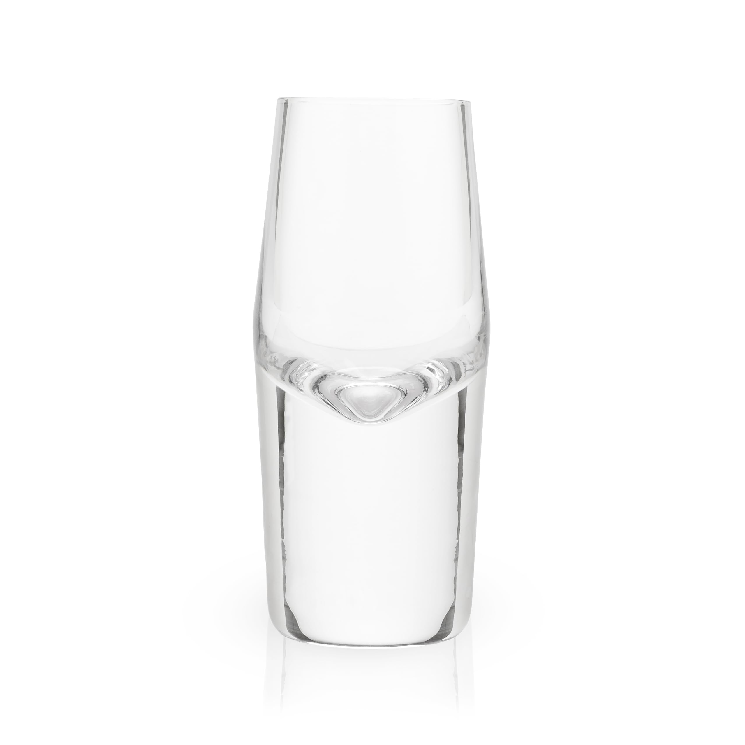 Viski Crystal Heavyweight Shot Glasses Set Of 2 - Premium Crystal Clear Glass, Stylish Shot Glasses, Shot Glass Gift Set, 2 Oz
