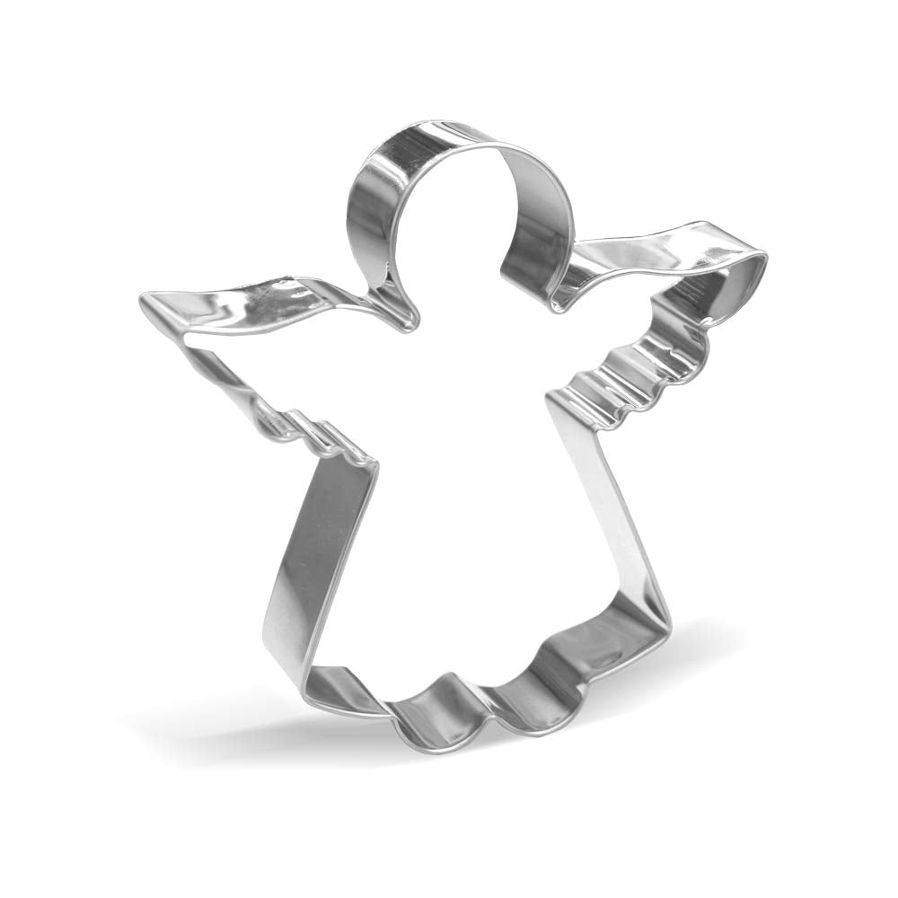 4.3 Inch Angel Cookie Cutter - Stainless Steel