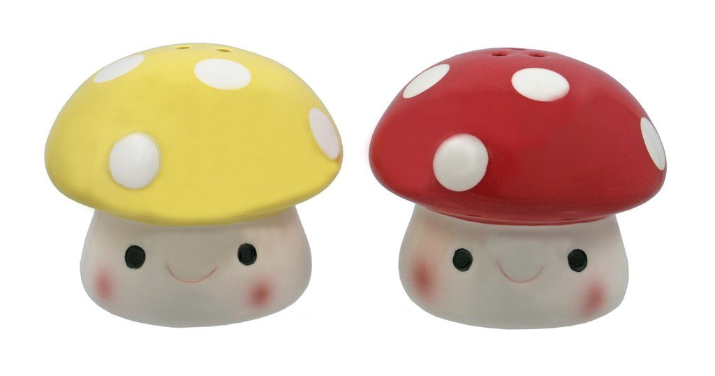 Streamline Imagined Mushroom Salt & Pepper Shakers