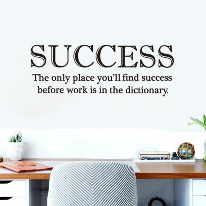 GADGETS WRAP Wall Decal Vinyl Sticker Success Lettering for Office Home Wall Decoration