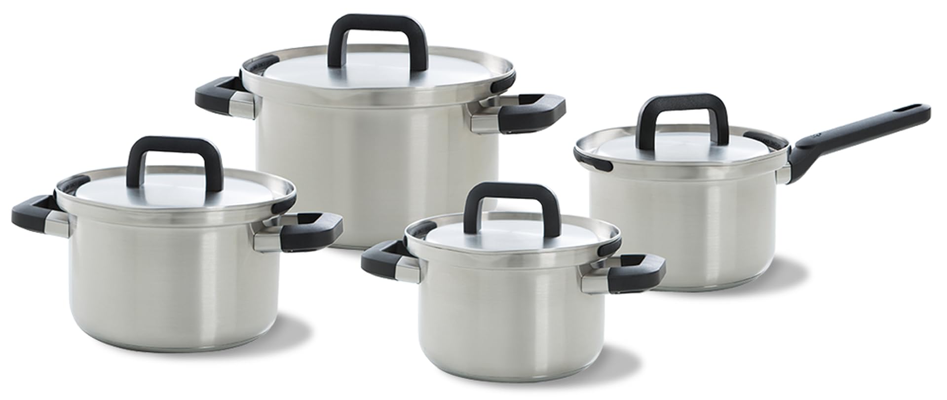 BK Cookware BV 123 Cooking Pot Set 4 Pieces Flow Cool