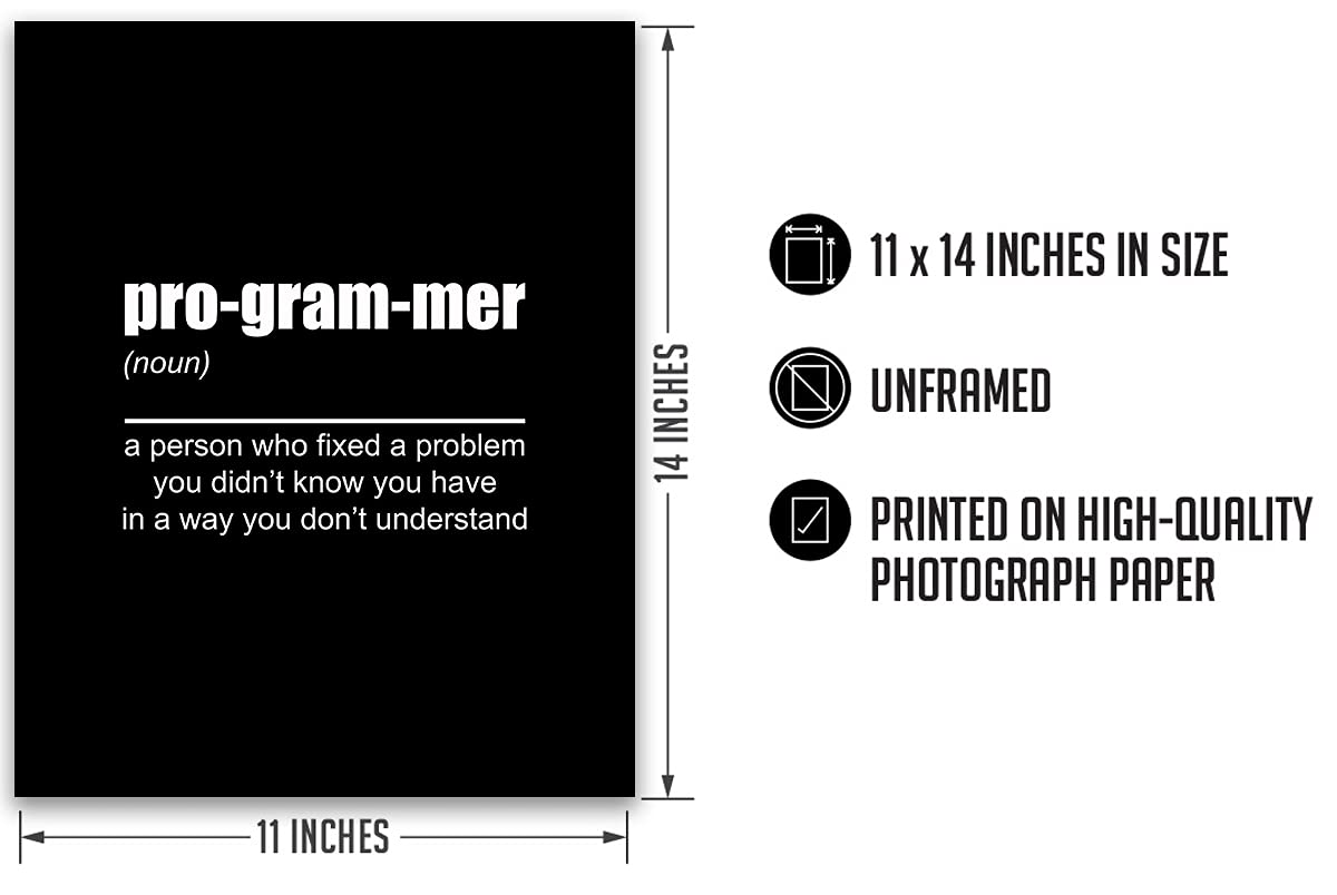 Computer Technology Poster, Print Or Canvas - Geek Wall Decor - Coding Wall Art - Gifts For Computer Geeks, Nerds, Programmer &