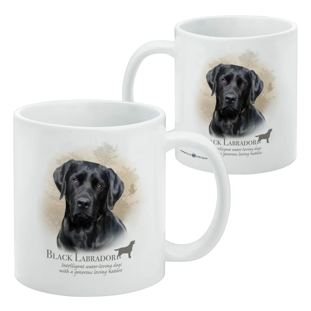 Graphics & More Black Lab Labrador Dog Breed Ceramic Coffee Mug, Novelty Gift Mugs For Coffee, Tea And Hot Drinks, 11Oz, White