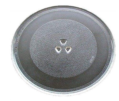 Microwave Tray Turntable Tray Plate 9.6 Inch Approx (245Mm Transparent V Type Base) Bottom Flower Type Compatible For (Lg Mc2144