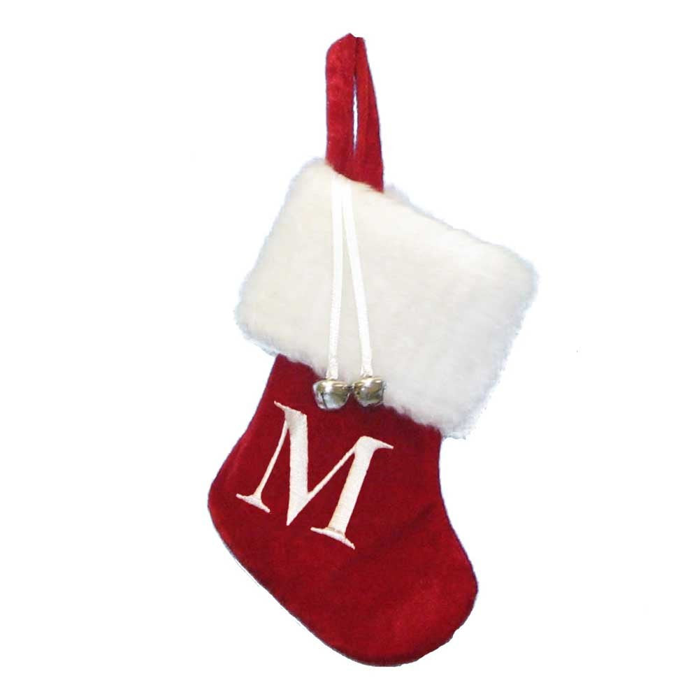Monogrammed M Miniature Stocking