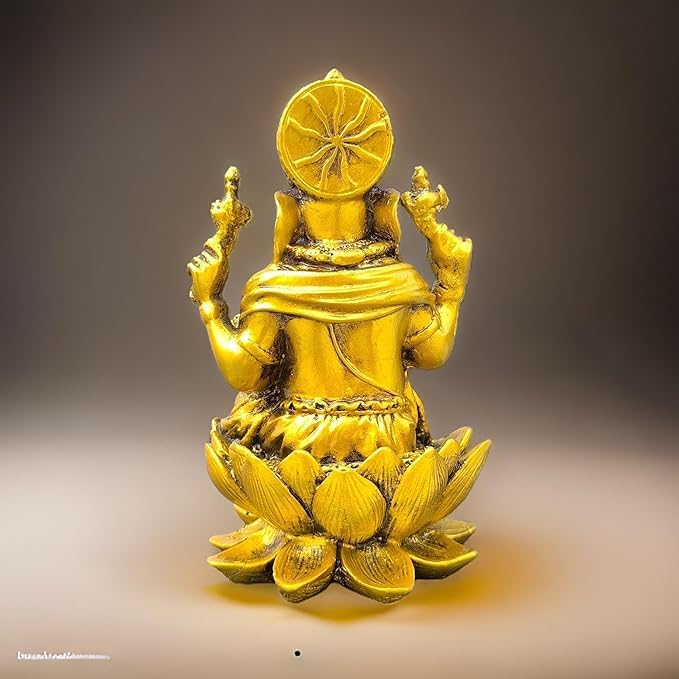 The Himalayan River Laxmi Ganesh Set Idol Showpiece Lakshmi Ganesha Idol, Laxmi Ganesh Statue Showpiece Figurine, Home Office Pu