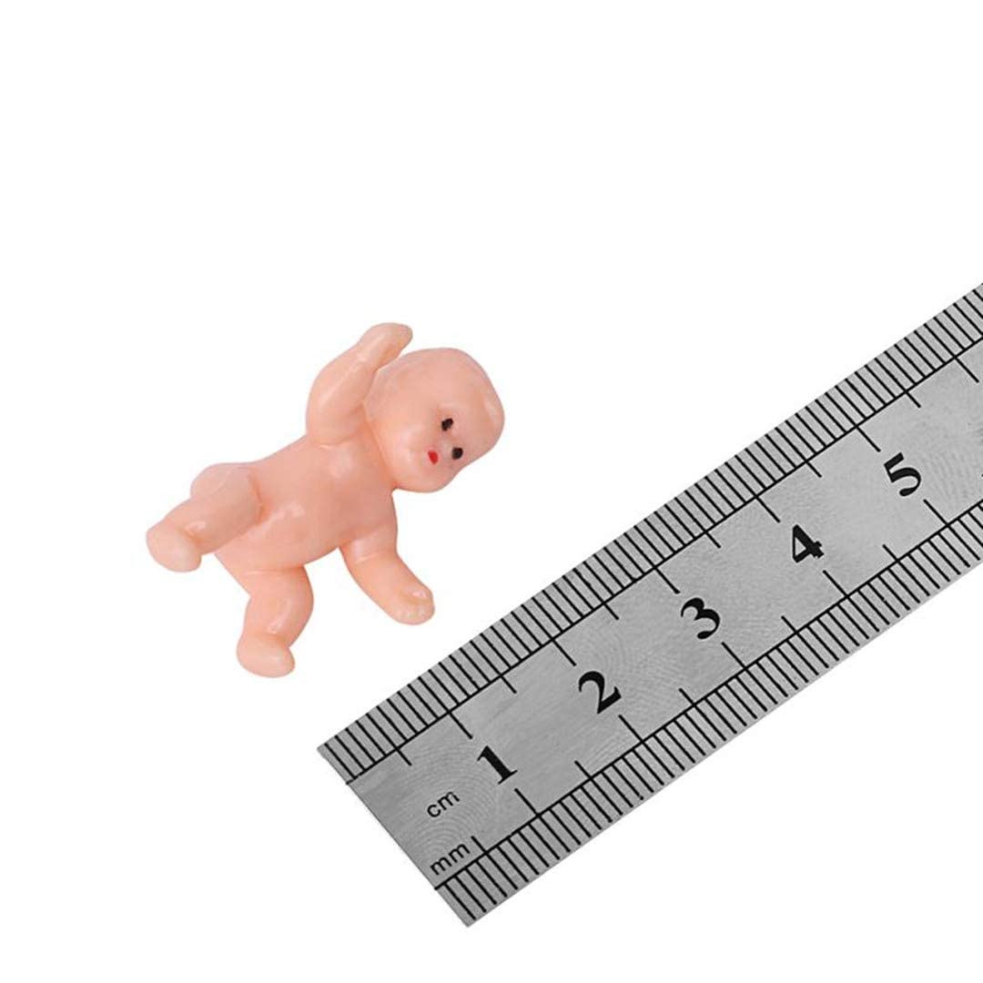 Juxingdazyf 1.2'' King Cake Babies Mini Plastic Babies For Baby Shower Ice Cube Game Party Favor Decorations, 30Pcs(Latin)