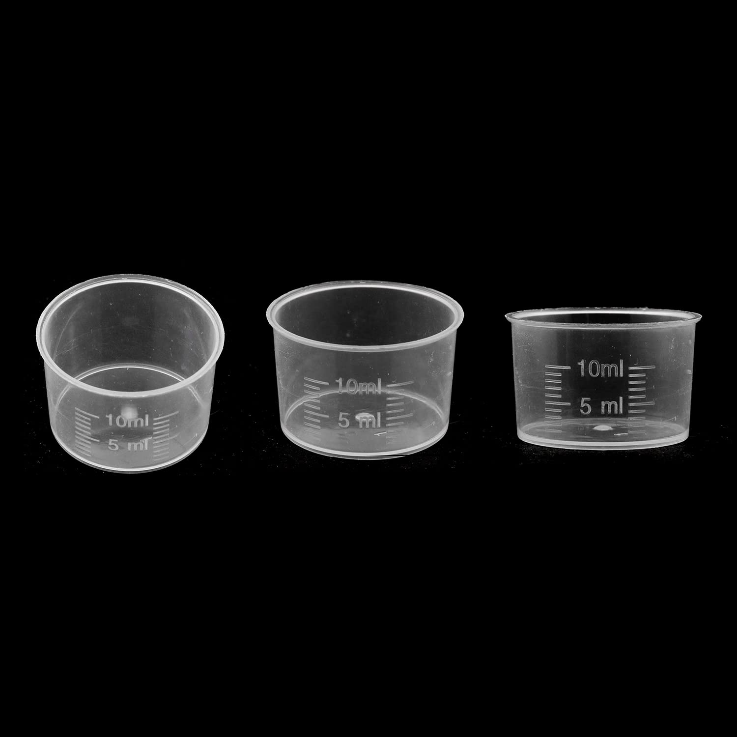 Meetoot 50Pcs Disposable Measuring Cup 10Ml Laboratory Test Cups With Scales, Clear Liquid Measuring Cups