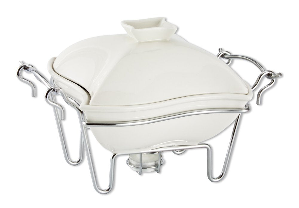 Godinger Ceramic Covered Baker with Stand