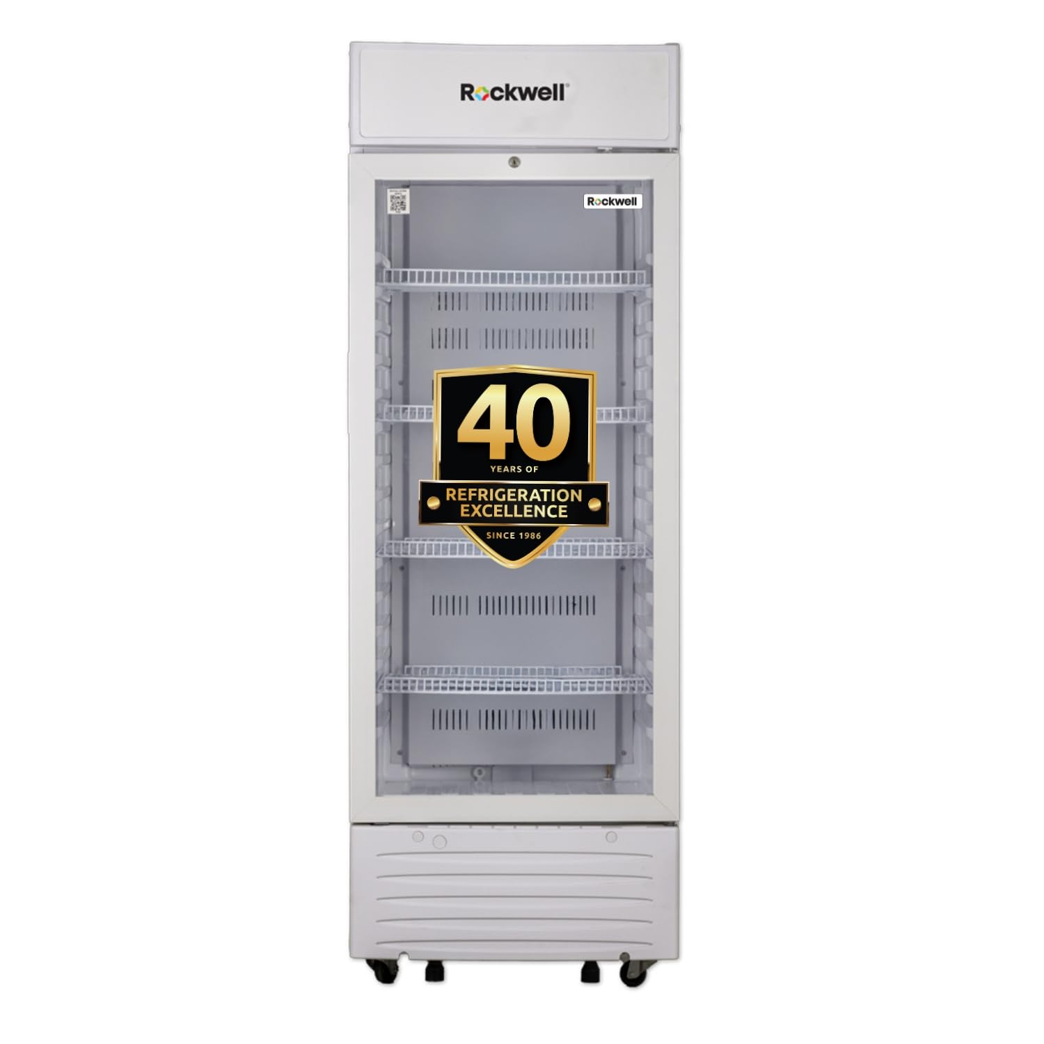 Rockwell Rvc500A Visi Cooler, Single Glass Door, Adjustable Shelves, Led Lighting, Dynamic Cooling, AutoDefogging, 4Year Warra