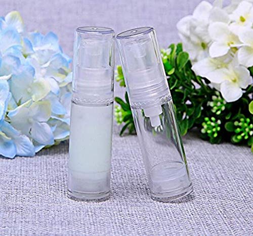 5Ml Airless Pump Bottle-Empty Refillable Airless Vacuum Pump Cream Lotion Bottle Travel Bottles Toiletries Liquid Container For